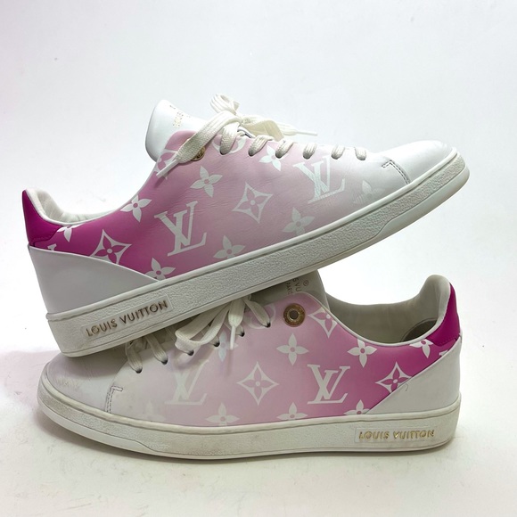 Authentic Louis Vuitton Frontrow Sneakers Pink White 37.5 - Picture 13 of 13